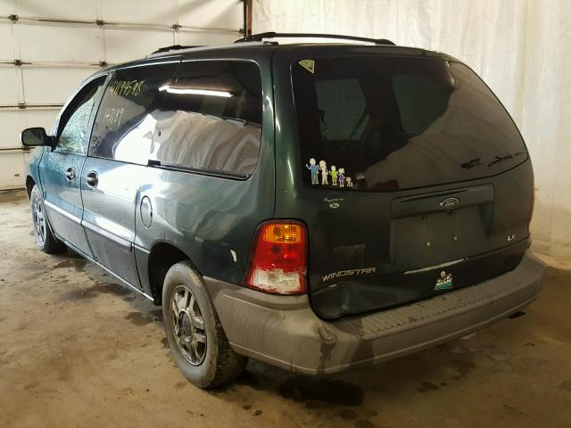 2FMZA5148YBB93295 - 2000 FORD WINDSTAR W GREEN photo 3