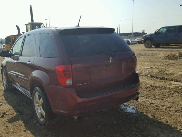 2CKDL637396242184 - 2009 PONTIAC TORRENT GX BURGUNDY photo 3