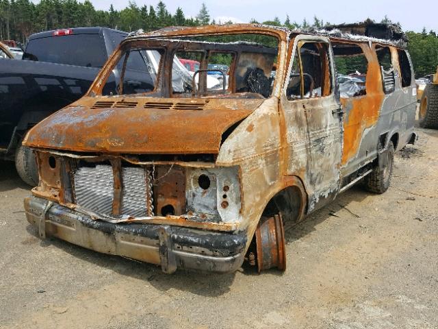 2B6HB21Y4KK334227 - 1989 DODGE RAM VAN B2 BURN photo 2