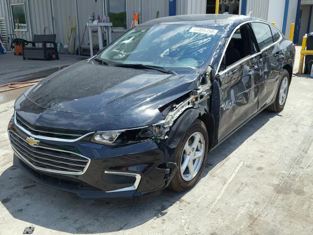 1G1ZB5ST7HF281155 - 2017 CHEVROLET MALIBU LS შავი ფოტო 2