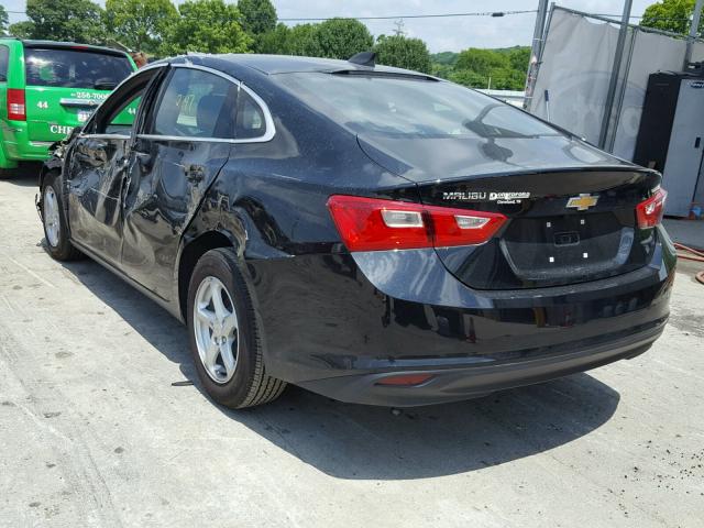 1G1ZB5ST7HF281155 - 2017 CHEVROLET MALIBU LS შავი ფოტო 3