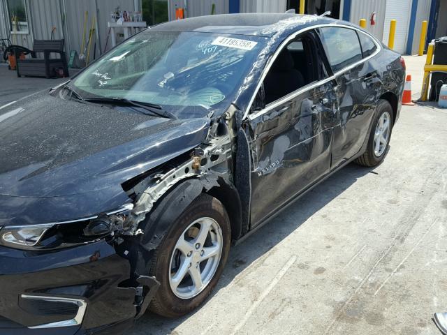 1G1ZB5ST7HF281155 - 2017 CHEVROLET MALIBU LS შავი ფოტო 9