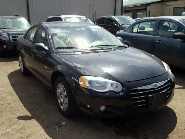 1C3EL56R66N157824 - 2006 CHRYSLER SEBRING BLACK photo 1