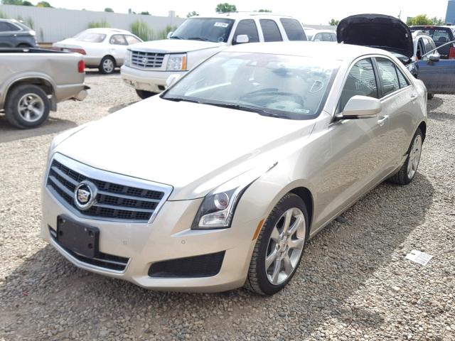 1G6AH5SX7E0173965 - 2014 CADILLAC ATS LUXURY GOLD photo 2