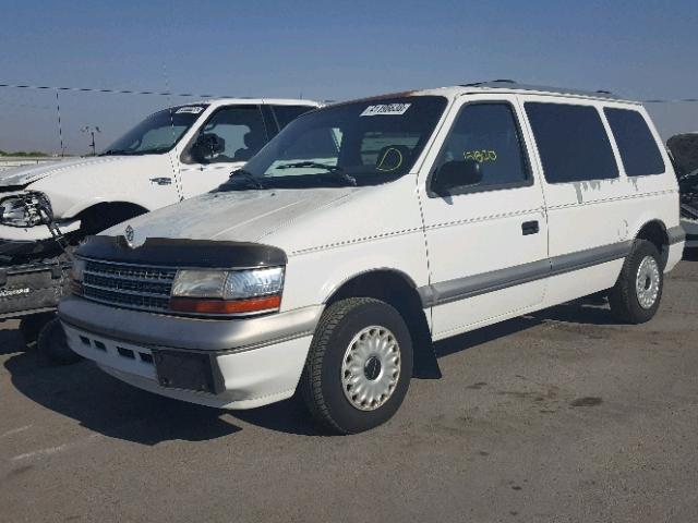 2P4GH2536RR548525 - 1994 PLYMOUTH VOYAGER WHITE photo 2