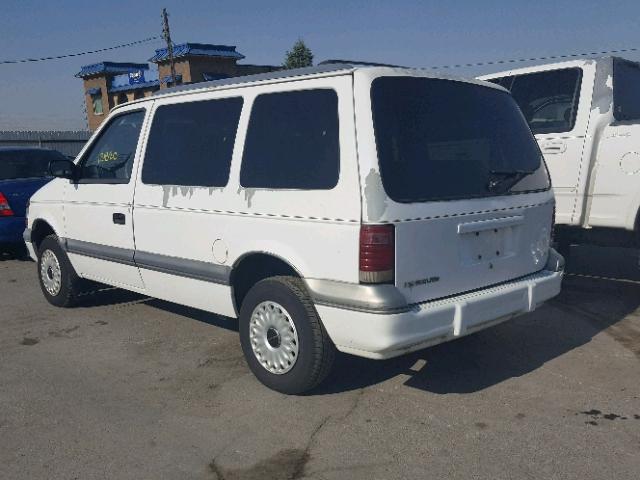 2P4GH2536RR548525 - 1994 PLYMOUTH VOYAGER WHITE photo 3
