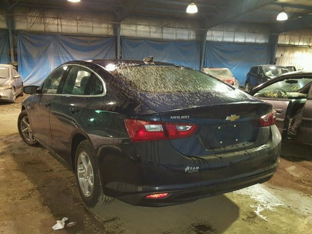 1G1ZB5ST1HF103872 - 2017 CHEVROLET MALIBU LS 蓝色 照片 3