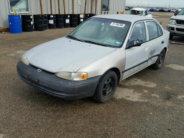 1Y1SK528X1Z434258 - 2001 CHEVROLET GEO PRIZM SILVER photo 2