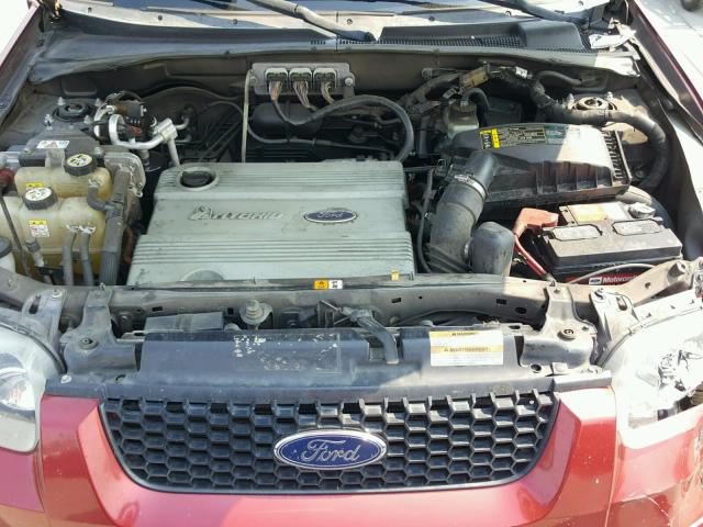 1FMYU95H96KD20033 - 2006 FORD ESCAPE HEV RED photo 7