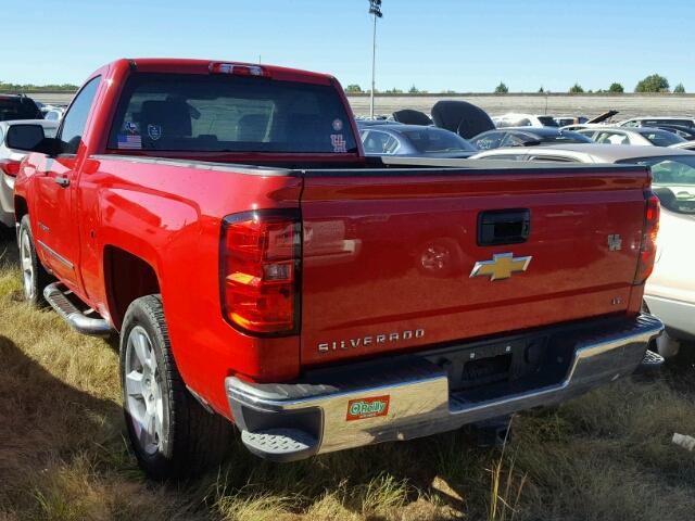 1GCNCREH5EZ212475 - 2014 CHEVROLET SILVERADO RED photo 3