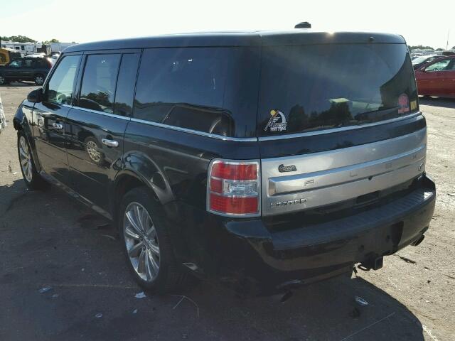 2FMHK6DT6DBD13820 - 2013 FORD FLEX BLACK photo 3