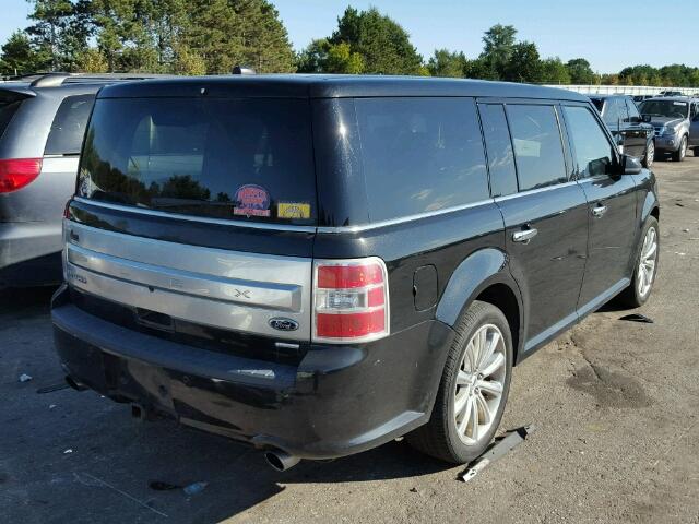 2FMHK6DT6DBD13820 - 2013 FORD FLEX BLACK photo 4