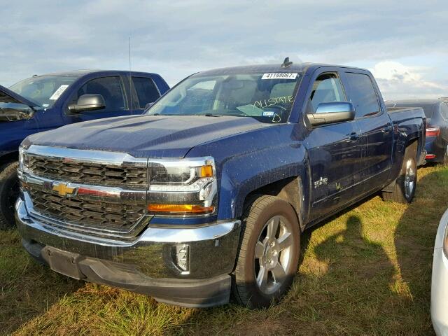 3GCPCREC5GG259277 - 2016 CHEVROLET SILVERADO BLUE photo 2