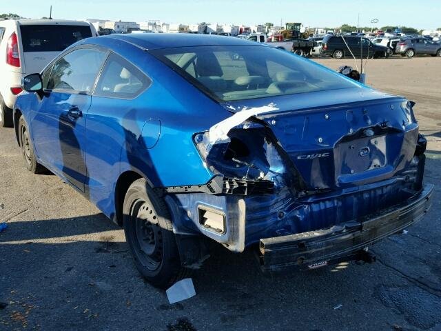 2HGFG3B55CH555074 - 2012 HONDA CIVIC BLUE photo 3