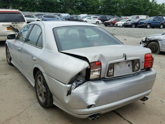 1LNHM87A62Y652108 - 2002 LINCOLN LS ვერცხლისფერი ფოტო 3