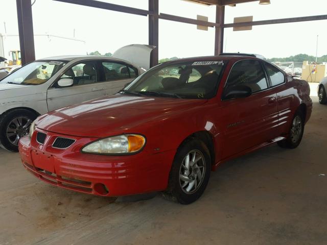 1G2NF12E91M516195 - 2001 PONTIAC GRAND AM S Qırmızı foto 2