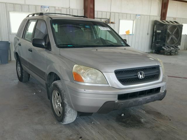 2HKYF18193H535579 - 2003 HONDA PILOT LX SILVER photo 1