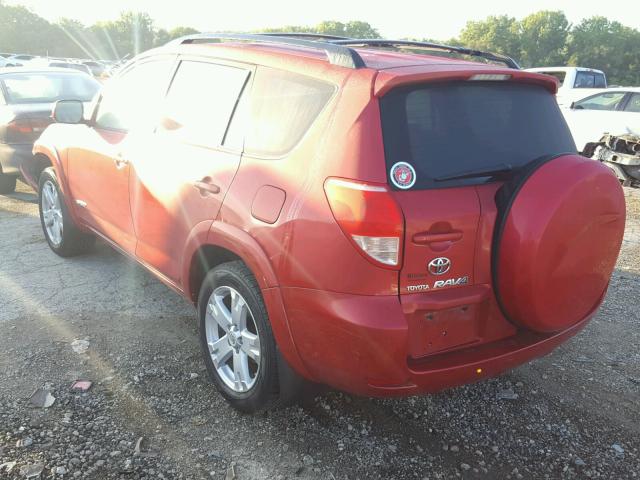 JTMZD32V876048407 - 2007 TOYOTA RAV4 SPORT RED photo 3