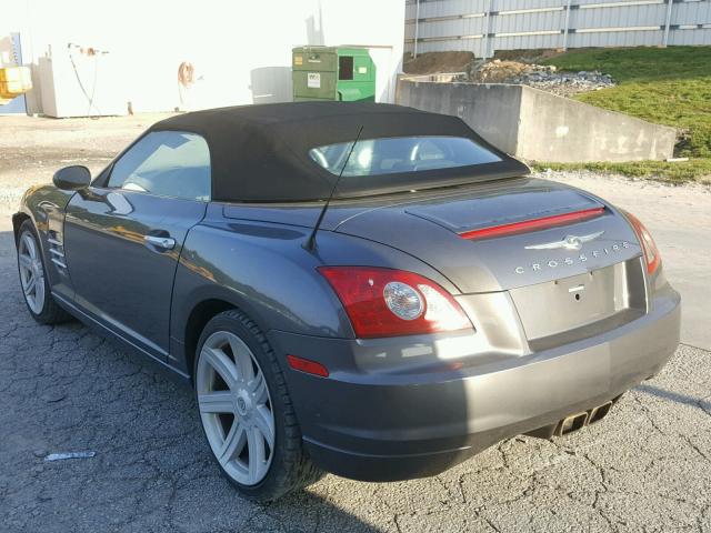 1C3AN65L75X057679 - 2005 CHRYSLER CROSSFIRE GRAY photo 3