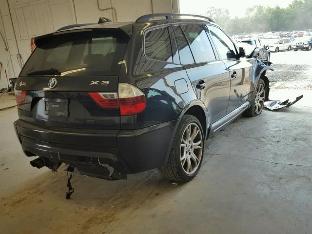 WBXPC93449WJ29123 - 2009 BMW X3 XDRIVE3 BLACK photo 4