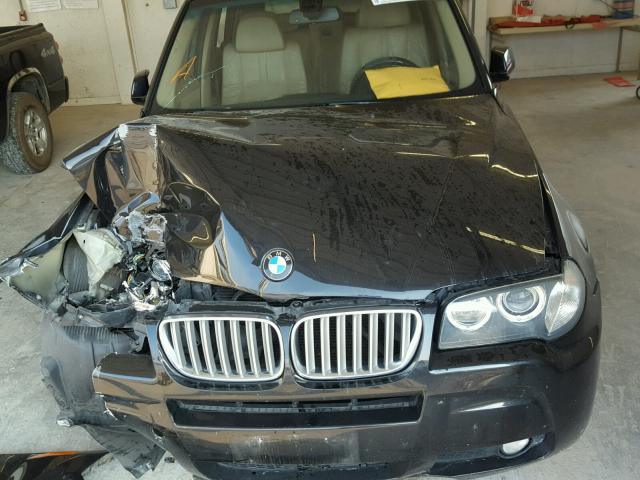 WBXPC93449WJ29123 - 2009 BMW X3 XDRIVE3 BLACK photo 7