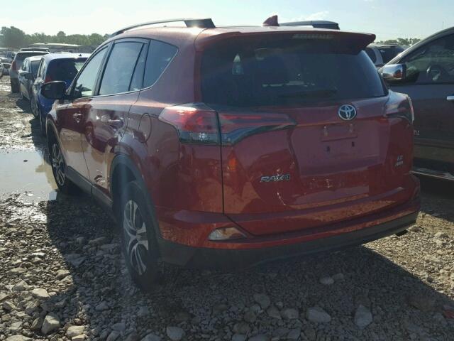 2T3BFREV2HW612269 - 2017 TOYOTA RAV4 LE MAROON photo 3