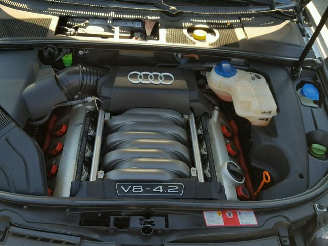 WUARL48H45K900284 - 2005 AUDI S4 QUATTRO SILVER photo 7