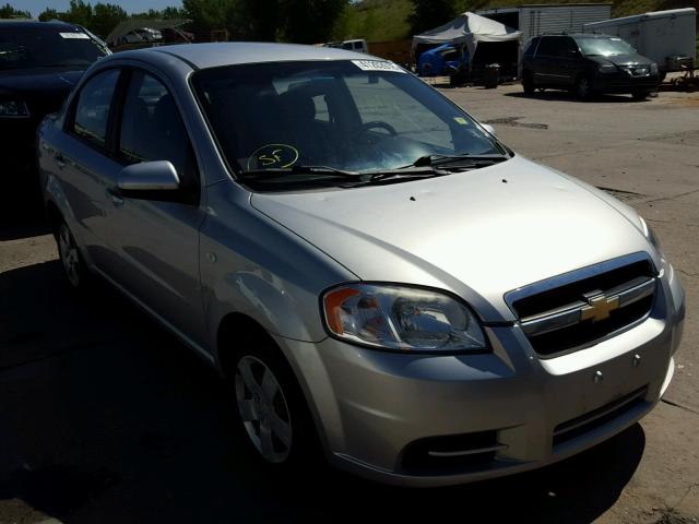 KL1TD56678B123215 - 2008 CHEVROLET AVEO BASE Argent photo 1