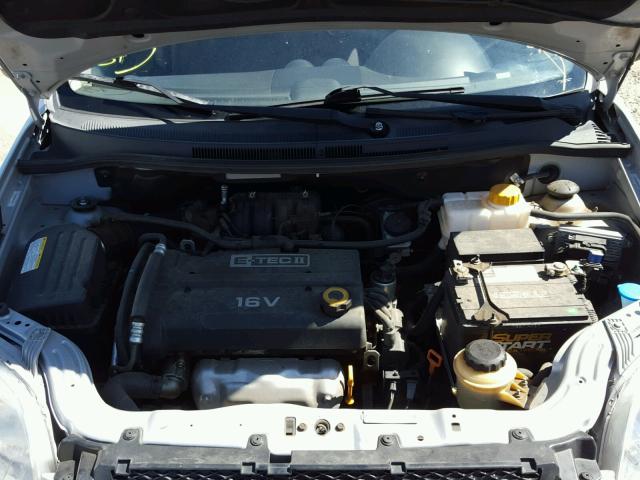 KL1TD56678B123215 - 2008 CHEVROLET AVEO BASE Argent photo 7