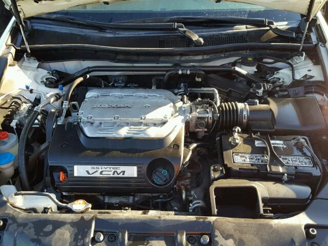 1HGCP3F86AA026977 - 2010 HONDA ACCORD EXL WHITE photo 7