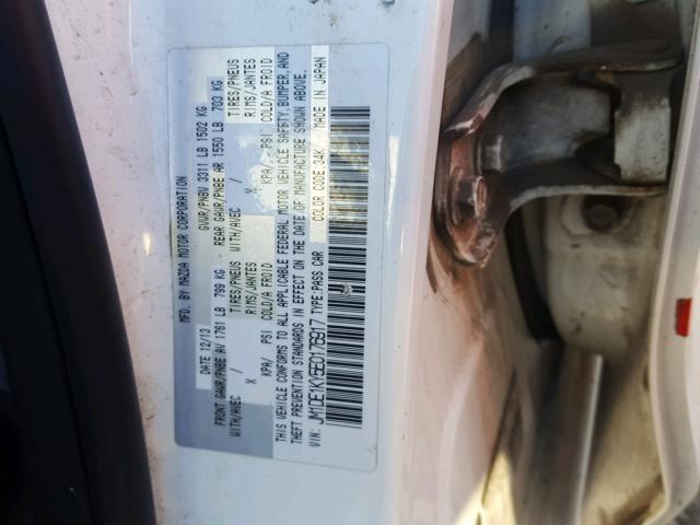 JM1DE1KY5E0176917 - 2014 MAZDA MAZDA2 SPO 白色 照片 10