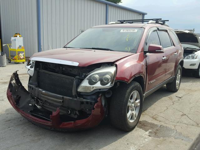 1GKER23788J208007 - 2008 GMC ACADIA SLT ბურგუნდია ფოტო 2