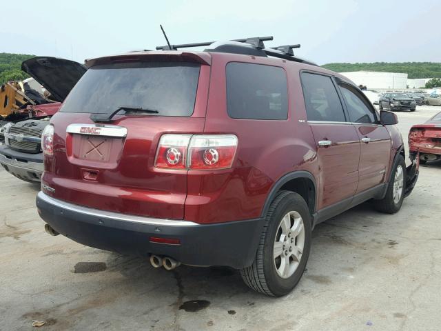 1GKER23788J208007 - 2008 GMC ACADIA SLT ბურგუნდია ფოტო 4