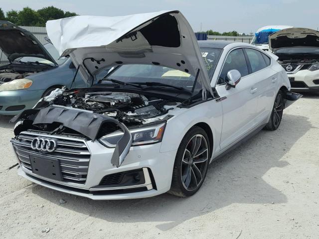 WAUC4CF55JA044686 - 2018 AUDI S5 PRESTIG WHITE photo 2