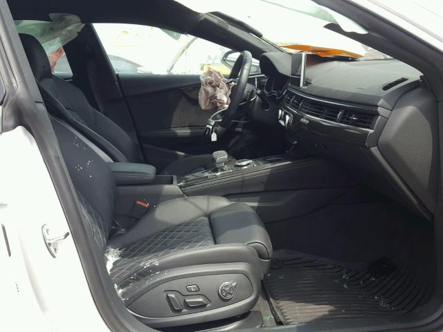 WAUC4CF55JA044686 - 2018 AUDI S5 PRESTIG WHITE photo 5