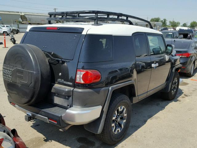 JTEBU11F670026081 - 2007 TOYOTA FJ CRUISER BLACK photo 4