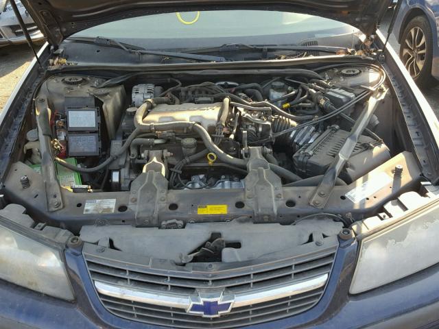 2G1WF52E519347385 - 2001 CHEVROLET IMPALA BLUE photo 7