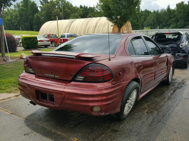 1G2NF52T6YM706536 - 2000 PONTIAC GRAND AM S Qırmızı foto 4