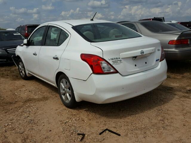 3N1CN7AP2CL941690 - 2012 NISSAN VERSA WHITE photo 3