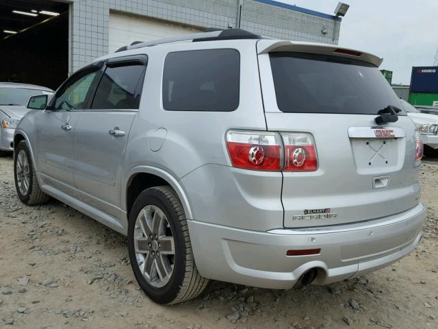 1GKKVTED0CJ190747 - 2012 GMC ACADIA DEN SILVER photo 3