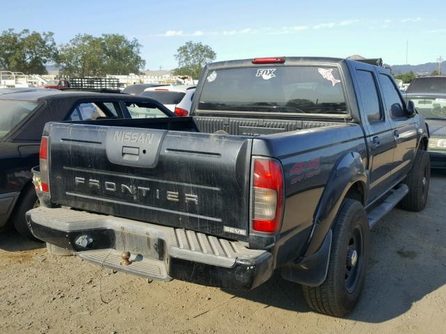 1N6ED27Y51C393444 - 2001 NISSAN FRONTIER C BLACK photo 4