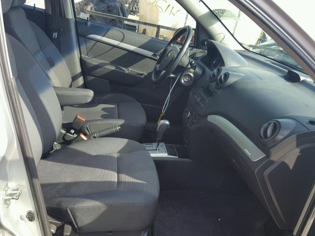 KL1TD5DE7BB234378 - 2011 CHEVROLET AVEO LS SILVER photo 5