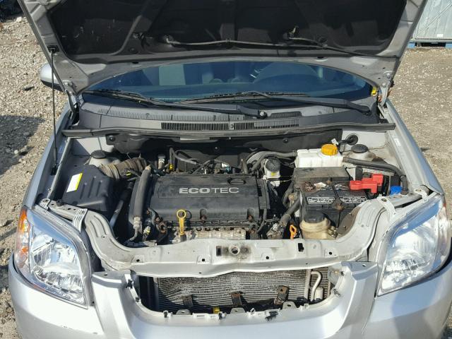 KL1TD5DE7BB234378 - 2011 CHEVROLET AVEO LS SILVER photo 7