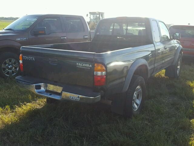 5TESN92N52Z102680 - 2002 TOYOTA TACOMA GREEN photo 4