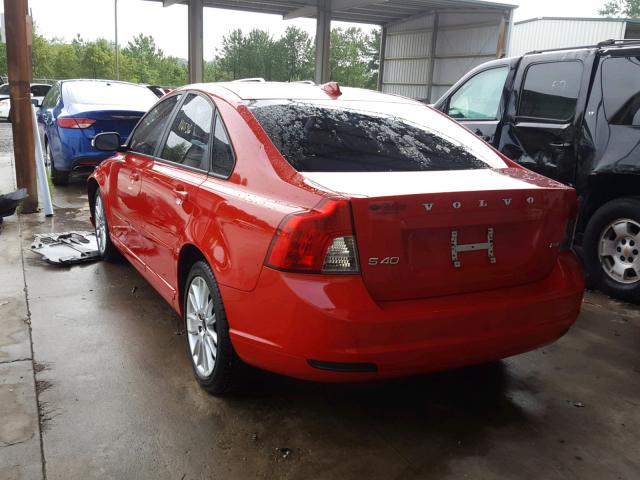 YV1382MS2A2496271 - 2010 VOLVO S40 2.4I RED photo 3