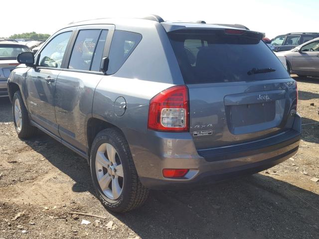 1J4NF1FB9BD281448 - 2011 JEEP COMPASS SP GRAY photo 3