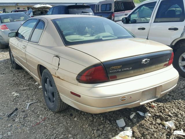 2G1WW12M2X9287655 - 1999 CHEVROLET MONTE CARL 棕色 照片 3