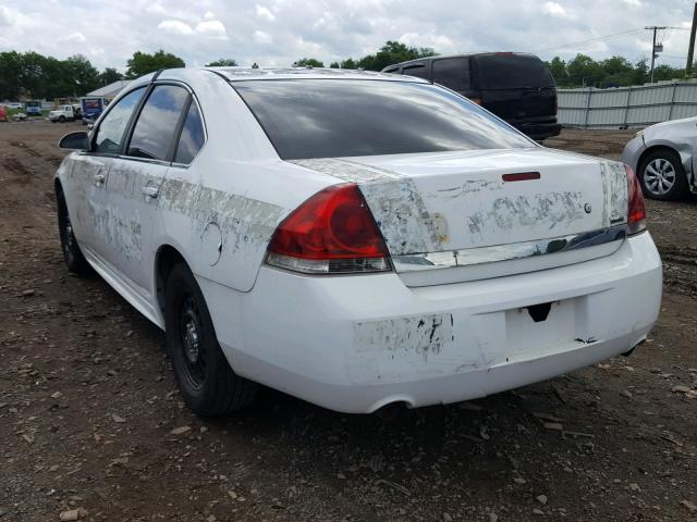 2G1WD5EM5A1252882 - 2010 CHEVROLET IMPALA POL WHITE photo 3