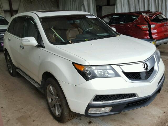 2HNYD2H56AH525364 - 2010 ACURA MDX ADVANC WHITE photo 1