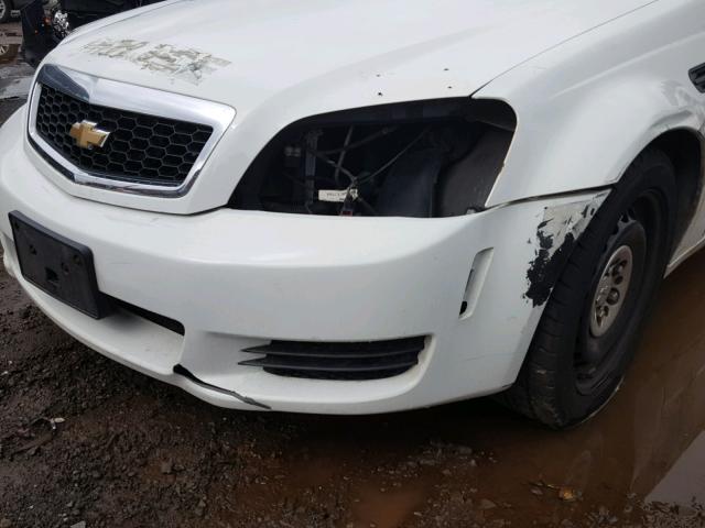 6G1MK5E25BL559219 - 2011 CHEVROLET CAPRICE PO WHITE photo 9